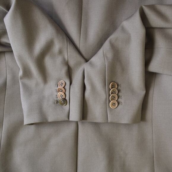 THEORY Gray Wool Blend Blazer Jacket - Picture 7 of 8